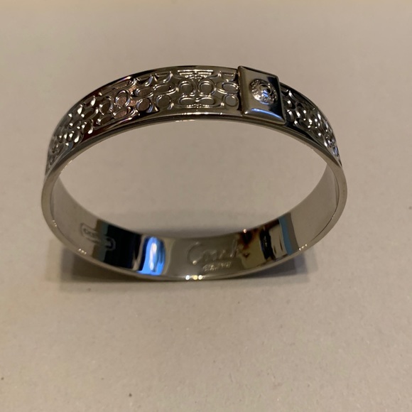 Coach Jewelry - Coach Silver Tone Bangle Bracelet